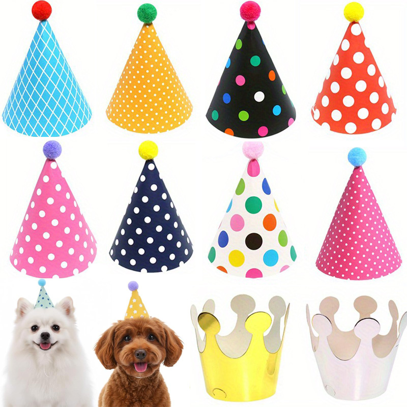 Party Hat Cone - 11 mini-chapeaux de fête colorés pour