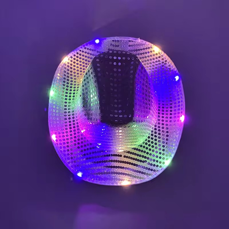 Party Hat Cone - Blinky lumière LED Cowboy Cowgirl chapeau