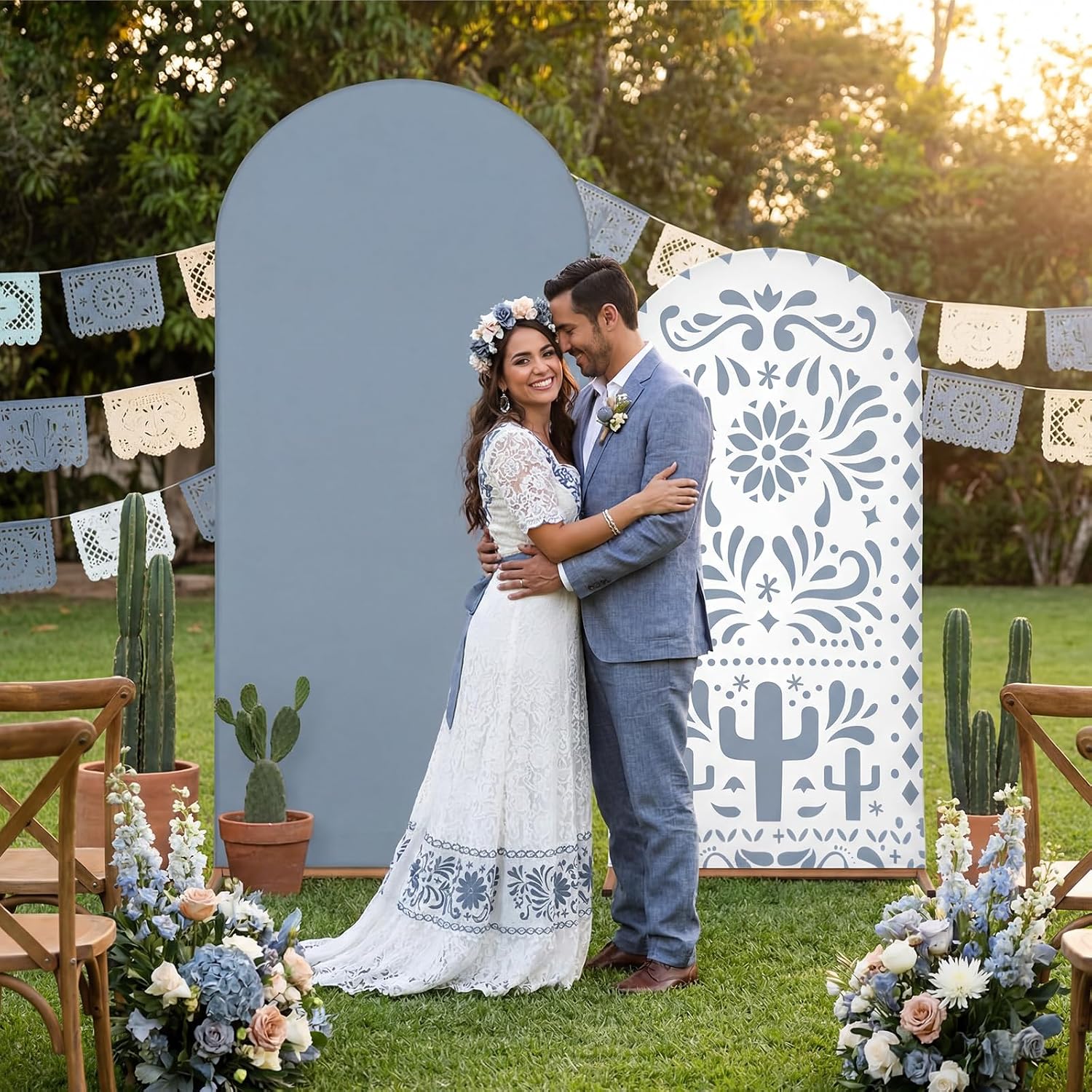 Dessert Table Backdrop - Toile de fond personnalisée double face
