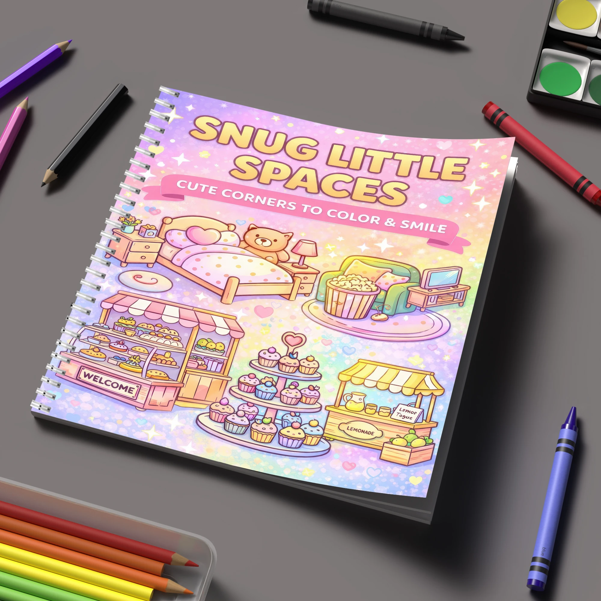 Supply Event - Livre de coloriage Little Spaces pour