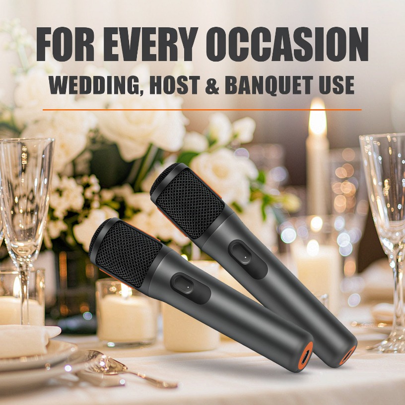 Event & Party Supply - Microphone sans fil double portatif AES-128