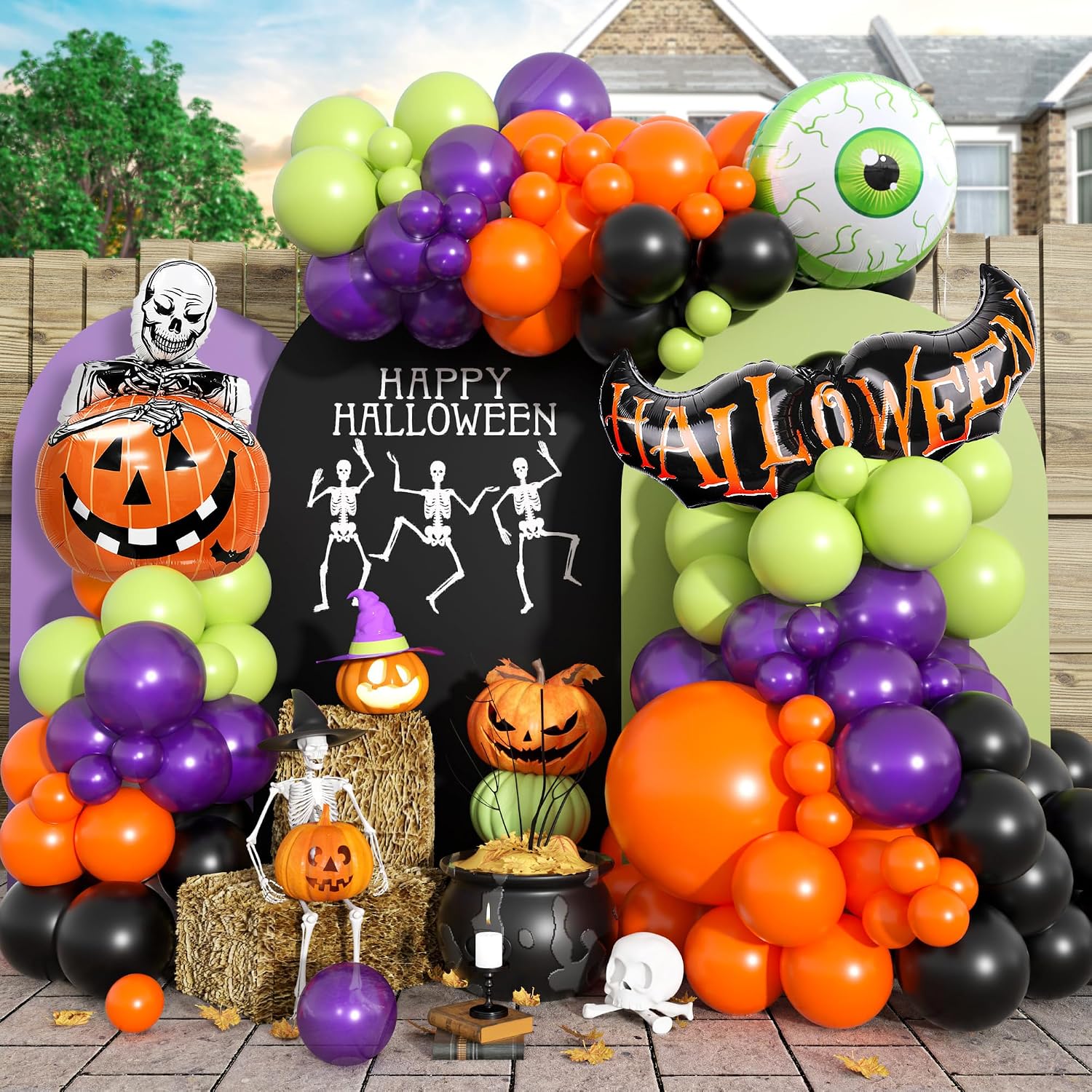 Balloon Arch Kit - Kit d'arche de ballons d'Halloween, kit
