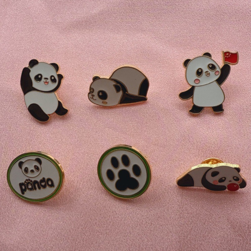 6 badges en forme de panda de  - Supply Event avis et prix