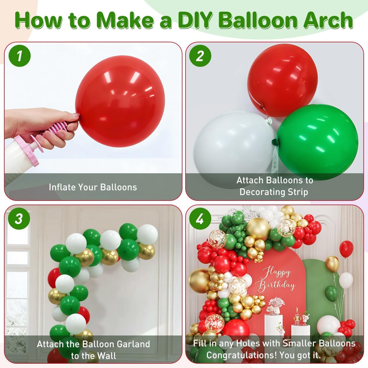 Kit d'arche de ballons rouge,  - Balloon Arch Kit avis et prix