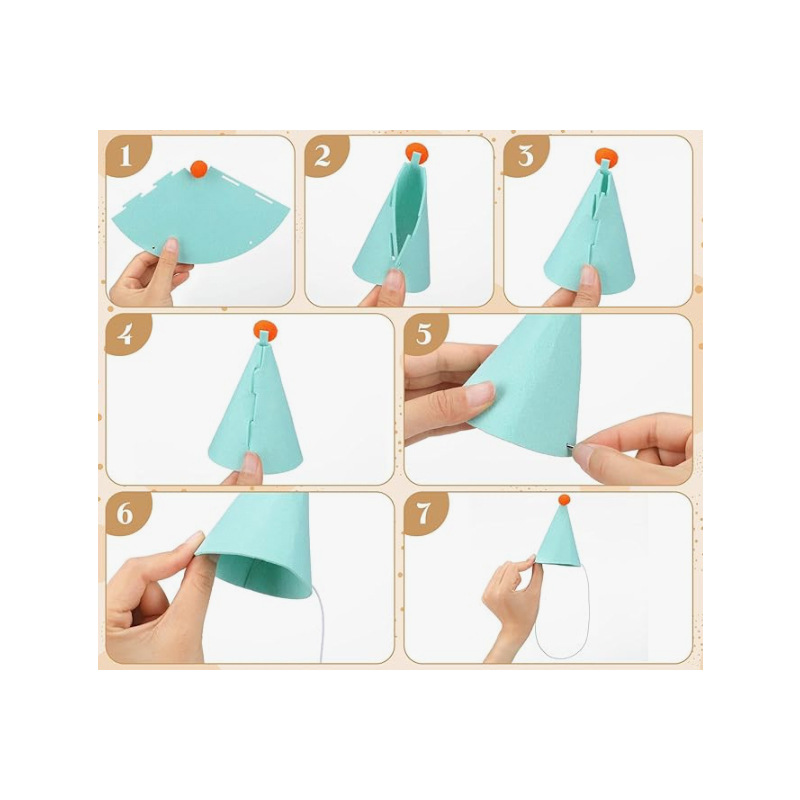 Chapeaux de fête colorés pour  - Party Hat Cone avis et prix