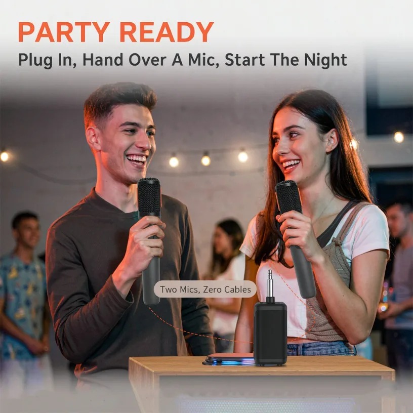 Microphone sans fil double por - Event & Party Supply avis et prix
