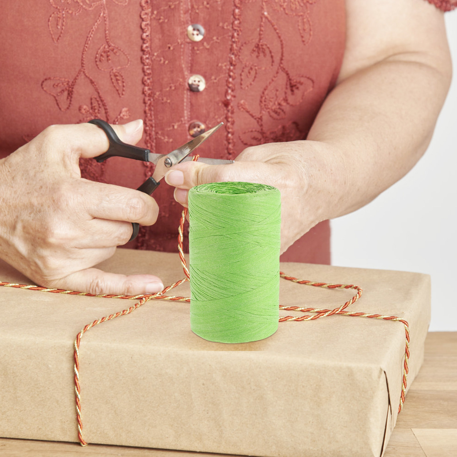Ruban plat en papier raphia co - Papercraft Supply Ribbon avis et prix