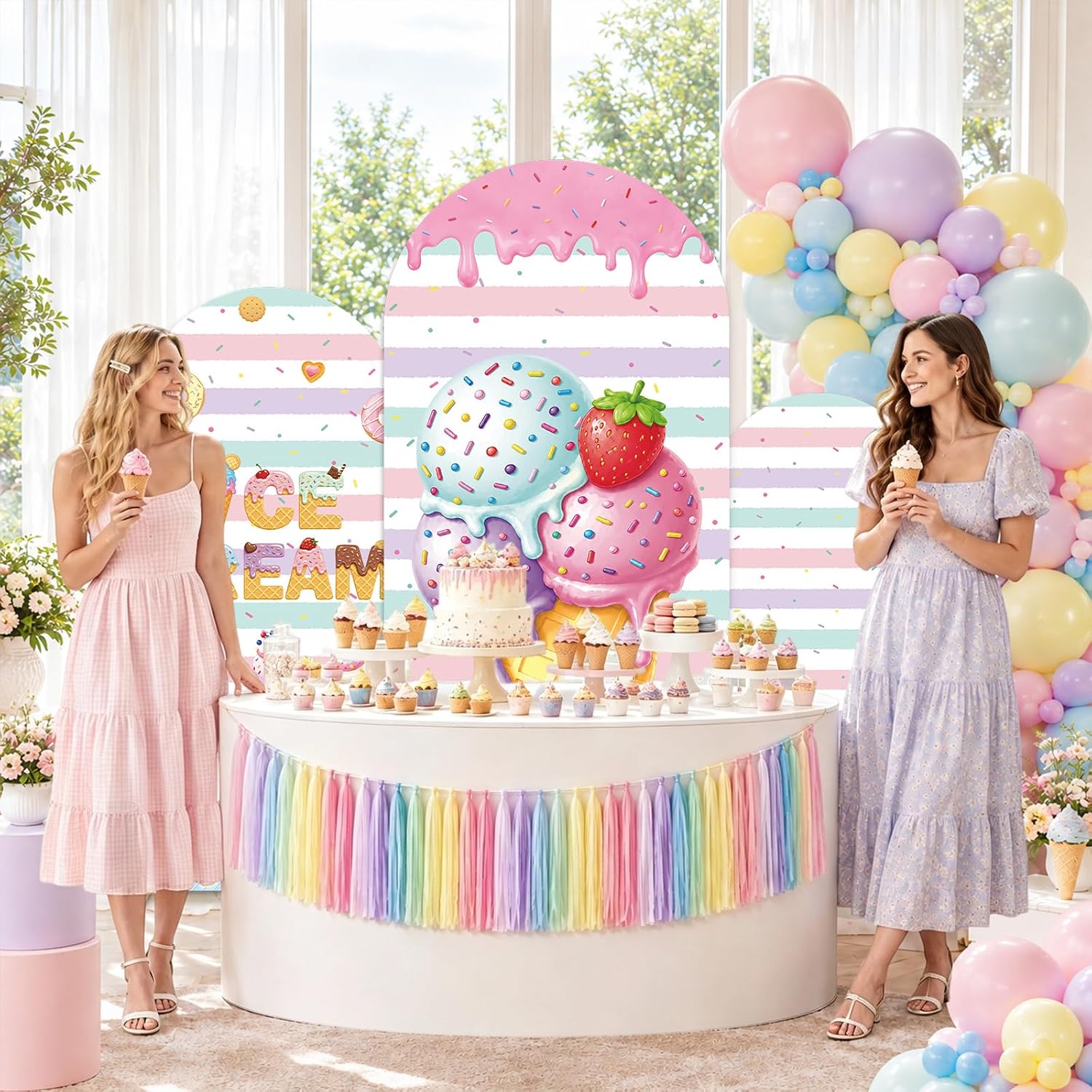 Toile de fond personnalisée à  - Dessert Table Backdrop avis et prix
